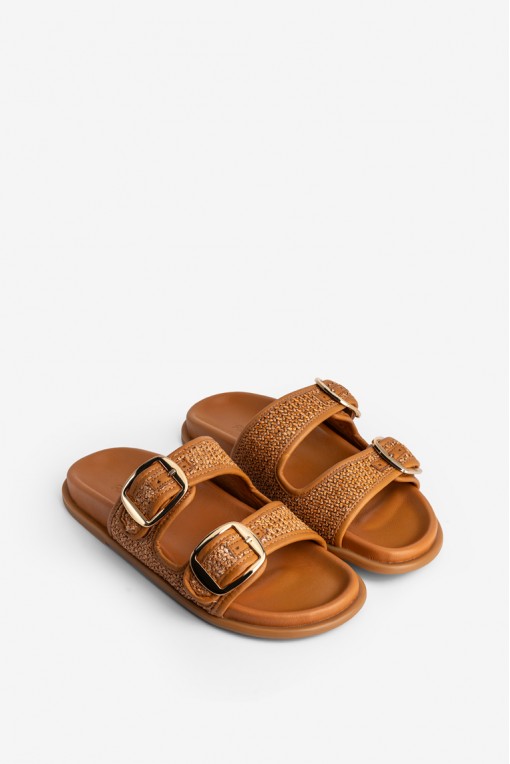 Шльопанці шкіряні жіночі Fidelitti