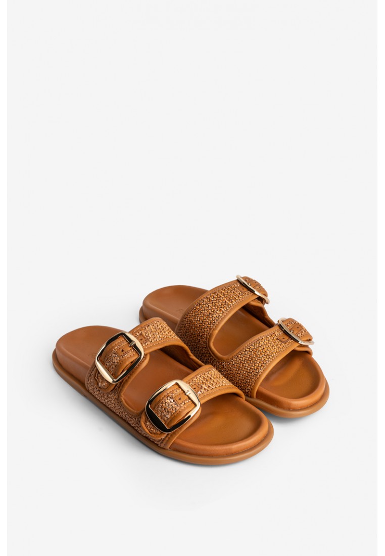 Шльопанці шкіряні жіночі