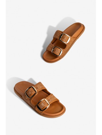 Шльопанці шкіряні жіночі Fidelitti