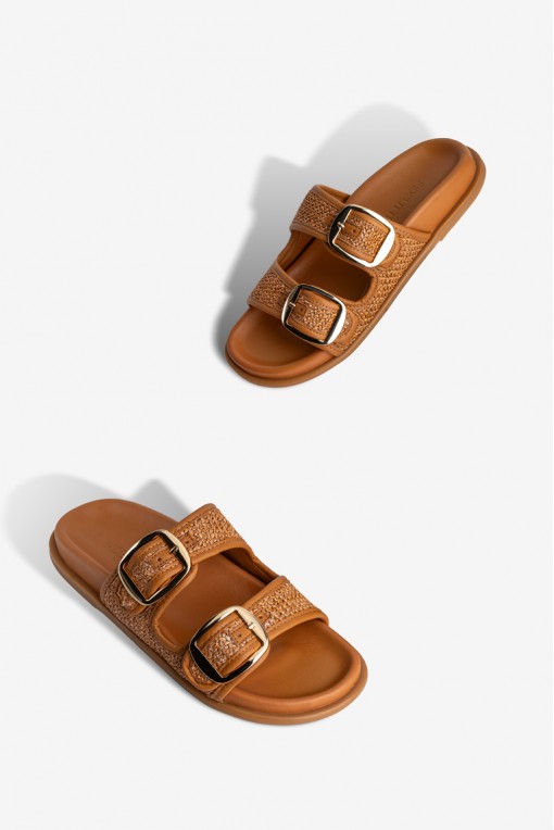 Шльопанці шкіряні жіночі Fidelitti