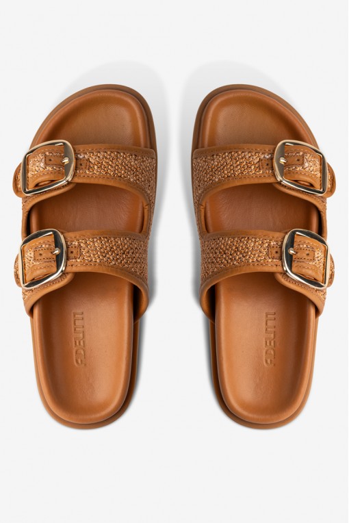 Шльопанці шкіряні жіночі Fidelitti