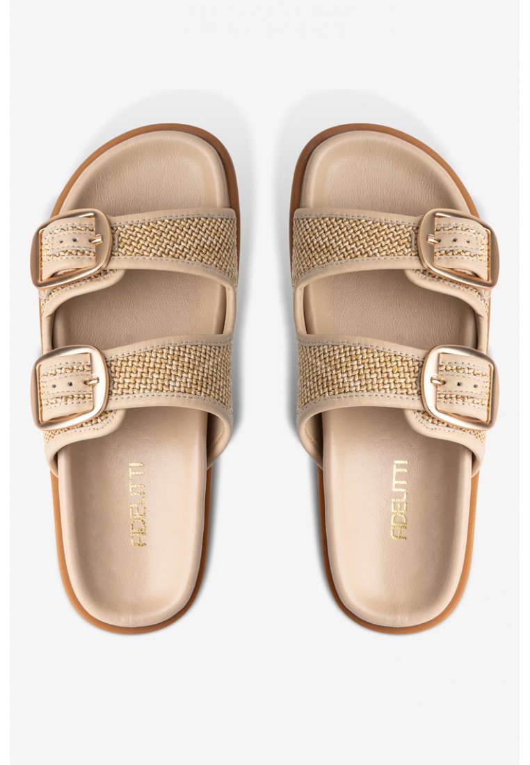 Шльопанці шкіряні жіночі