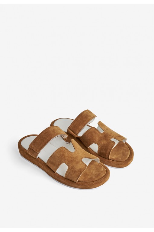 Шльопанці замшеві жіночі Fidelitti