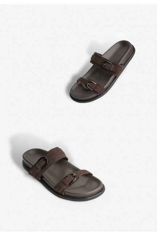 Шльопанці замшеві жіночі Fidelitti