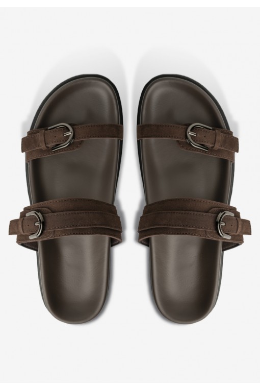 Шльопанці замшеві жіночі Fidelitti