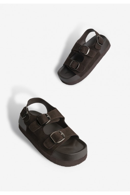 Босоніжки замшеві жіночі Fidelitti