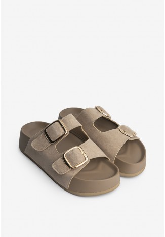 Шльопанці замшеві жіночі