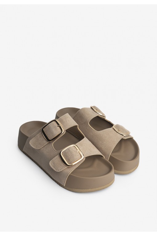 Шльопанці замшеві жіночі Fidelitti