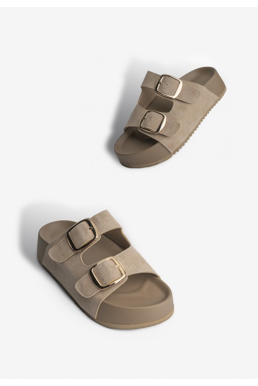 Шльопанці замшеві жіночі Fidelitti