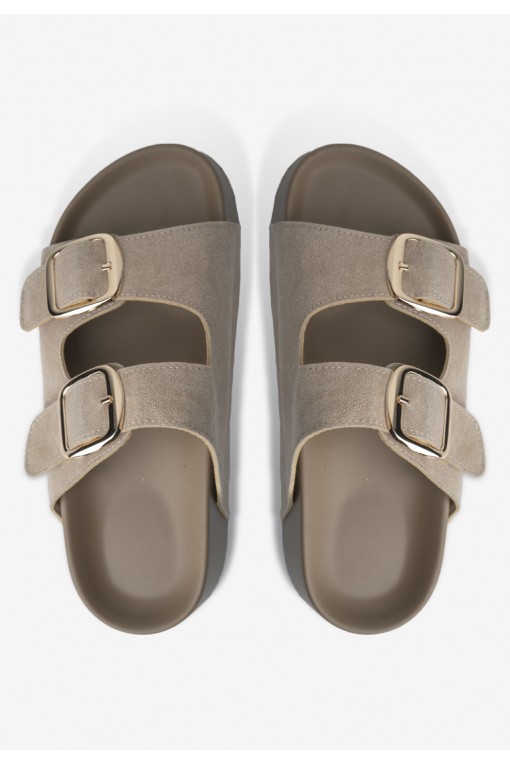 Шльопанці замшеві жіночі Fidelitti