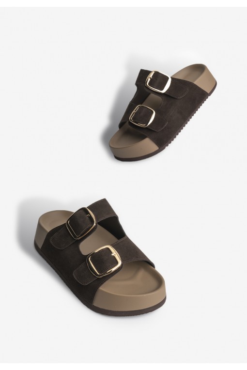 Шльопанці замшеві жіночі Fidelitti