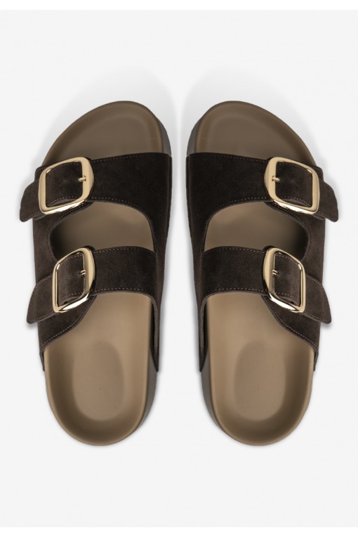 Шльопанці замшеві жіночі Fidelitti