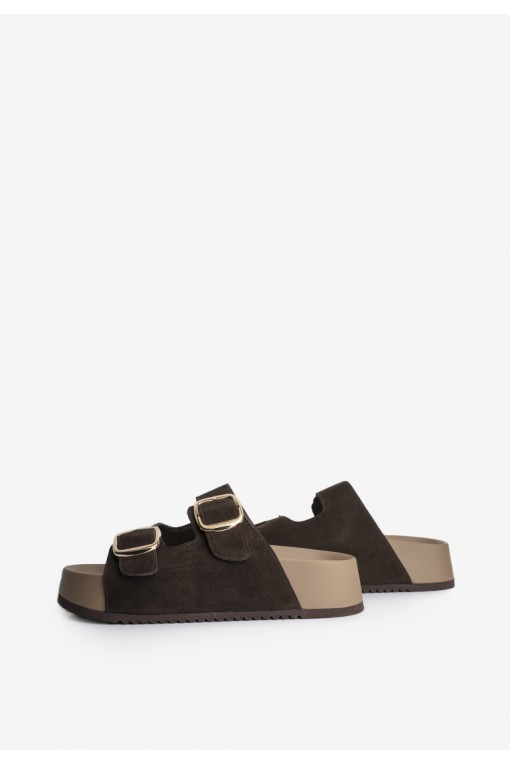 Шльопанці замшеві жіночі Fidelitti