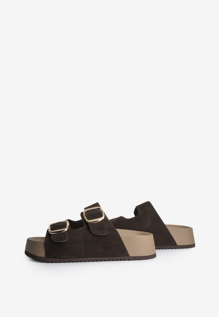 Шльопанці замшеві жіночі