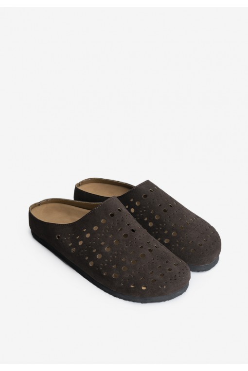 Клоги замшеві жіночі Fidelitti