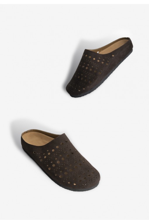 Клоги замшеві жіночі Fidelitti