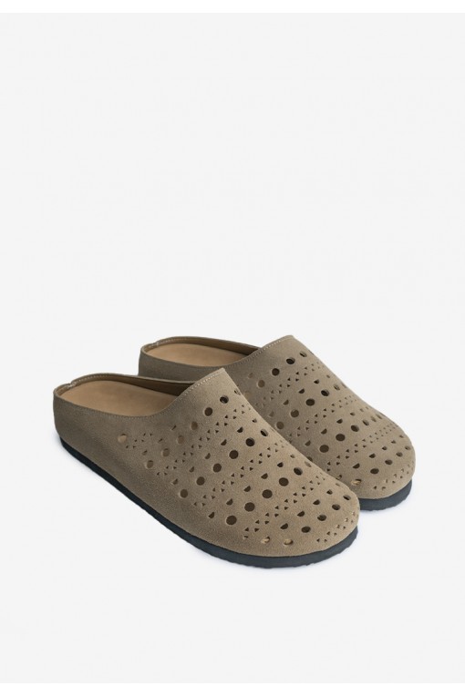 Клоги замшеві жіночі Fidelitti