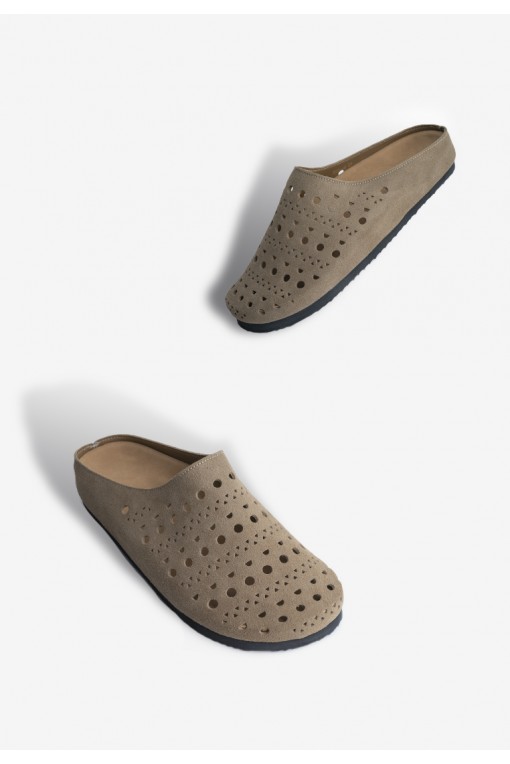 Клоги замшеві жіночі Fidelitti