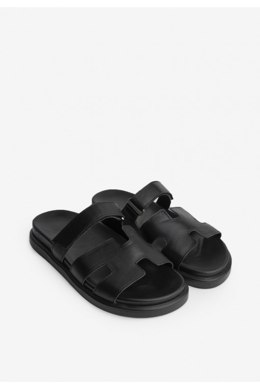 Шльопанці шкіряні жіночі Fidelitti