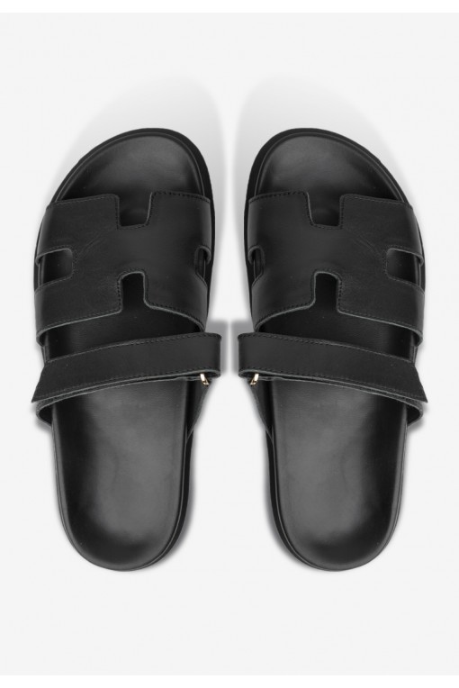 Шльопанці шкіряні жіночі Fidelitti