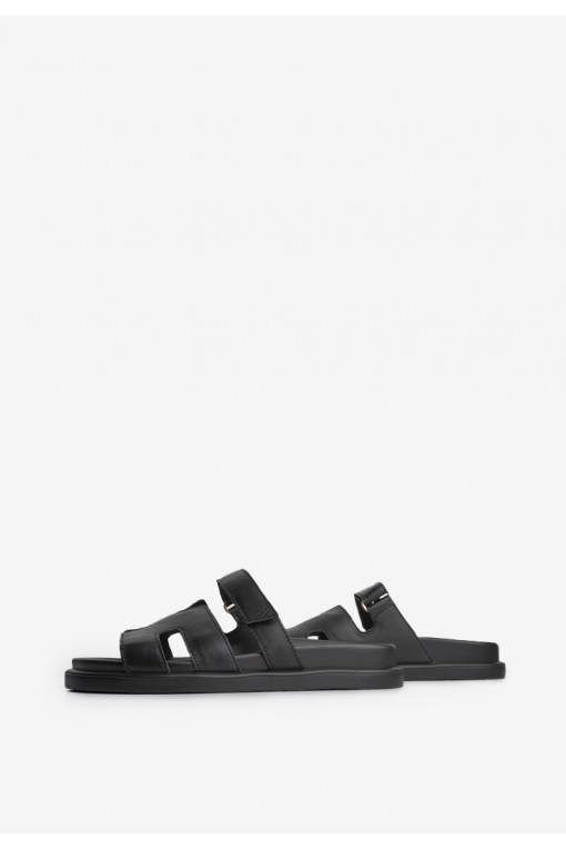 Шльопанці шкіряні жіночі Fidelitti