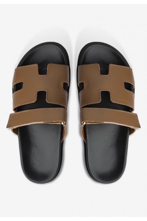 Шльопанці шкіряні жіночі Fidelitti