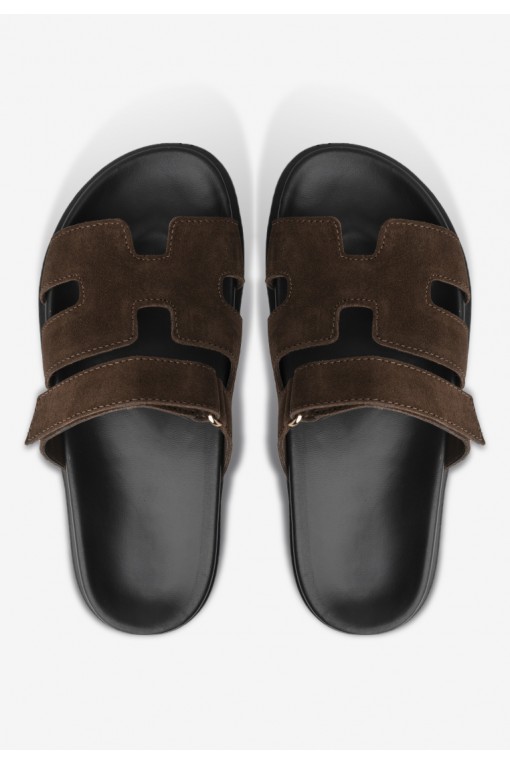 Шльопанці шкіряні жіночі Fidelitti