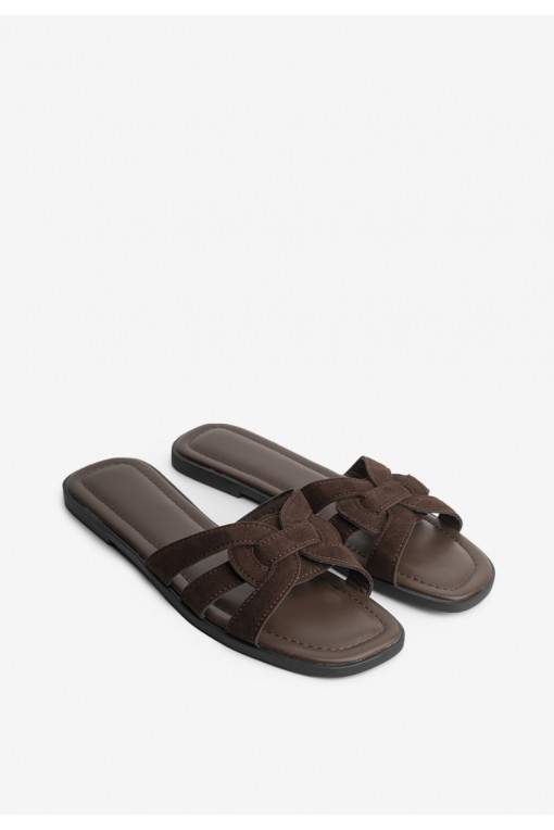 Шльопанці шкіряні жіночі Fidelitti